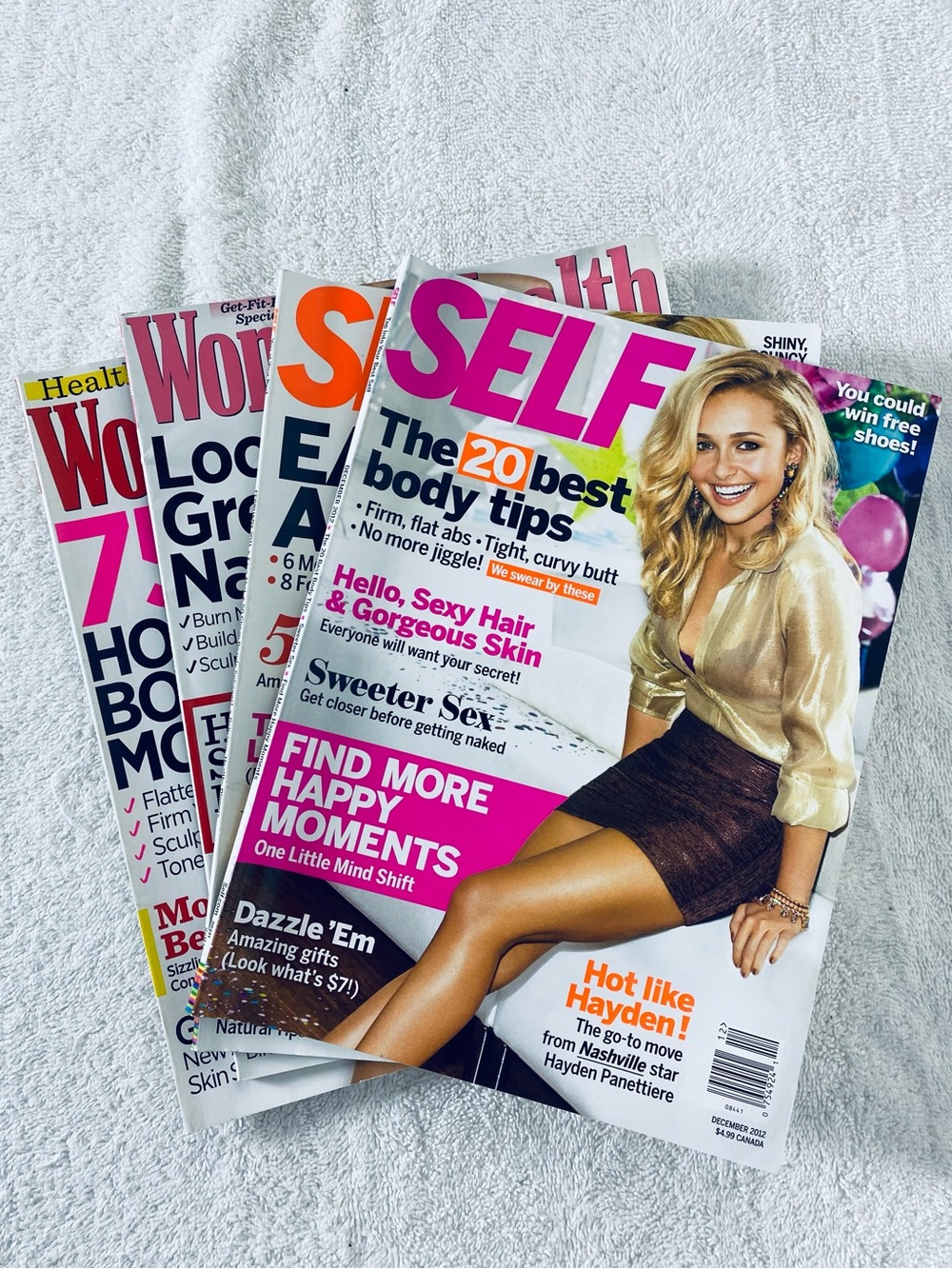 Lot Of 4 Used Womens Health And Self Magazines 2011 2012 Retro Issues